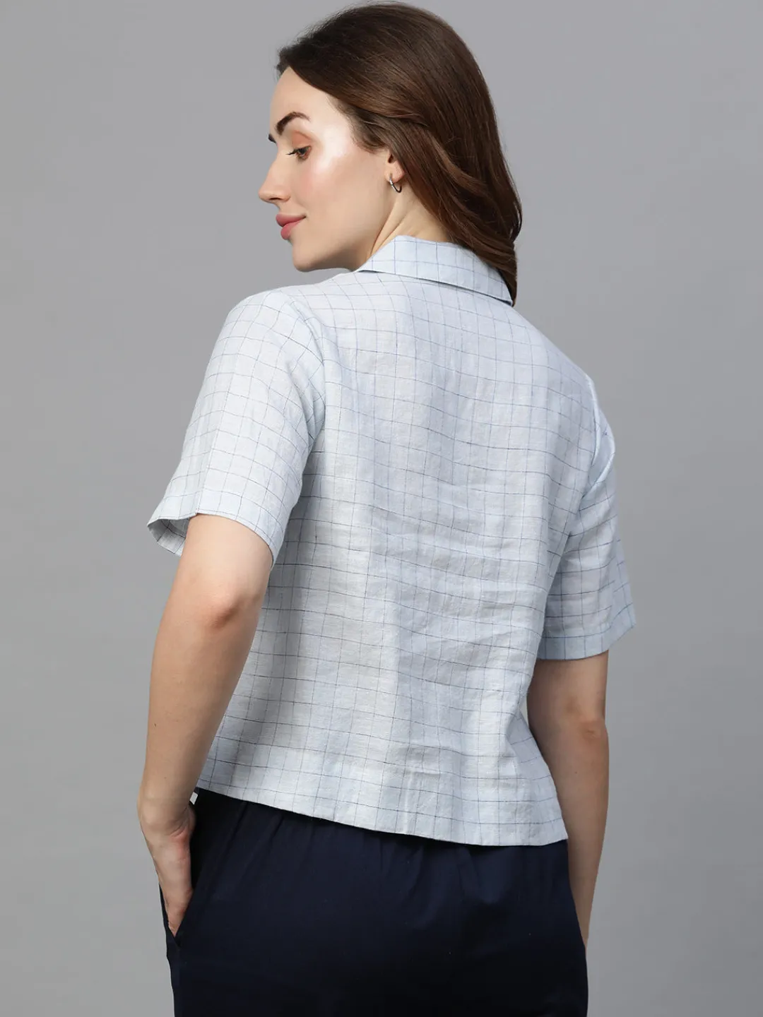 Women Cottonworld Tops & Shirts | Tops & Shirts^Women's Linen Regular Fit Blouse