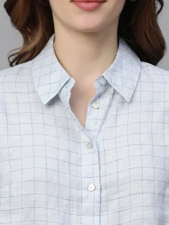 Women Cottonworld Tops & Shirts | Tops & Shirts^Women's Linen Regular Fit Blouse