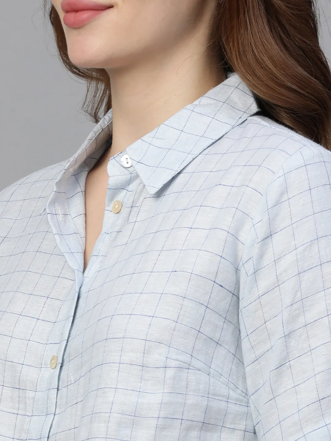 Women Cottonworld Tops & Shirts | Tops & Shirts^Women's Linen Regular Fit Blouse