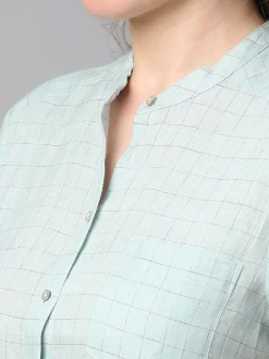 Women Cottonworld Tops & Shirts | Tops & Shirts^Women's Linen Slim Fit Blouse