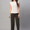 Women Cottonworld Trousers^Women's Cotton Lycra Regular Fit Pant