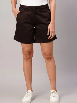 Women Cottonworld Shorts^Women's Cotton Lycra Regular Fit Shorts