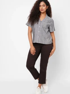 Women Cottonworld Trousers^Women's Cotton Lycra Regular Fit Pant