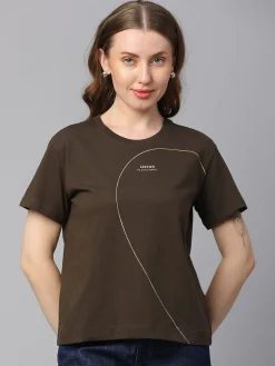 Women Cottonworld Round Neck | Regular Fit^Women's Cotton Regular Fit Tshirt
