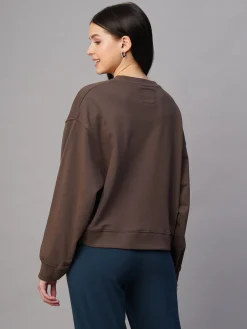 Women Cottonworld Women | Round Neck^Women's Organic Cotton Regular Fit Sweatshirt
