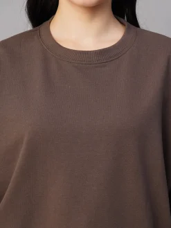 Women Cottonworld Women | Round Neck^Women's Organic Cotton Regular Fit Sweatshirt