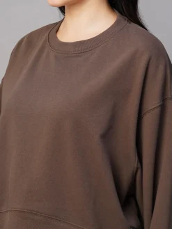 Women Cottonworld Women | Round Neck^Women's Organic Cotton Regular Fit Sweatshirt