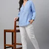Women Cottonworld Tops & Shirts | Tops & Shirts^Women's Linen Loose Fit Blouse