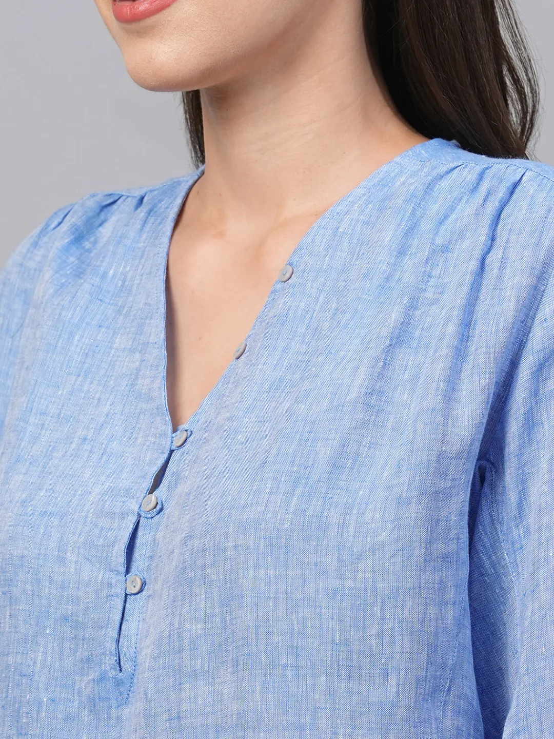 Women Cottonworld Tops & Shirts | Tops & Shirts^Women's Linen Loose Fit Blouse