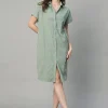 Women Cottonworld Dresses^Women's Corduroy 100% Cotton Boxy Fit Dress