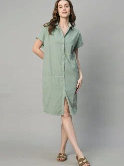 Women Cottonworld Dresses^Women's Corduroy 100% Cotton Boxy Fit Dress