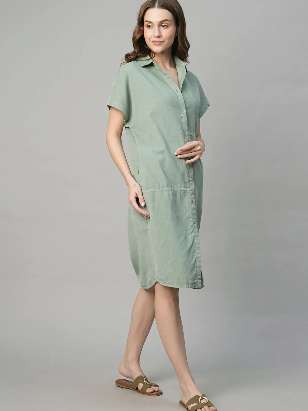 Women Cottonworld Dresses^Women's Corduroy 100% Cotton Boxy Fit Dress