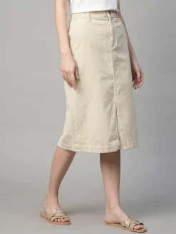 Women Cottonworld Skirts^Women's Corduroy 100% Cotton Regular Fit Skirt