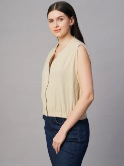 Women Cottonworld Jackets^Women's Corduroy 100% Cotton Boxy Fit Jacket