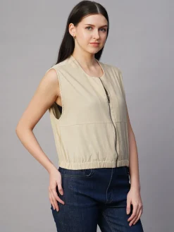 Women Cottonworld Jackets^Women's Corduroy 100% Cotton Boxy Fit Jacket