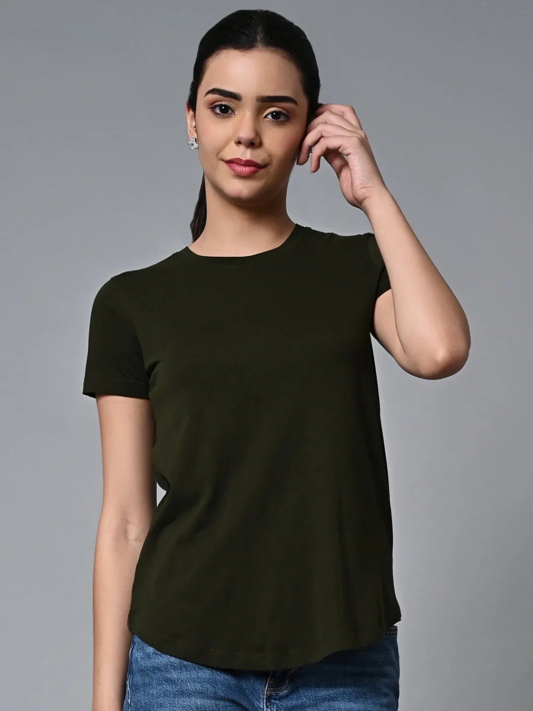Women Cottonworld Round Neck | Regular Fit^Women's Cotton Regular Fit Tshirt