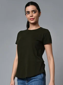 Women Cottonworld Round Neck | Regular Fit^Women's Cotton Regular Fit Tshirt