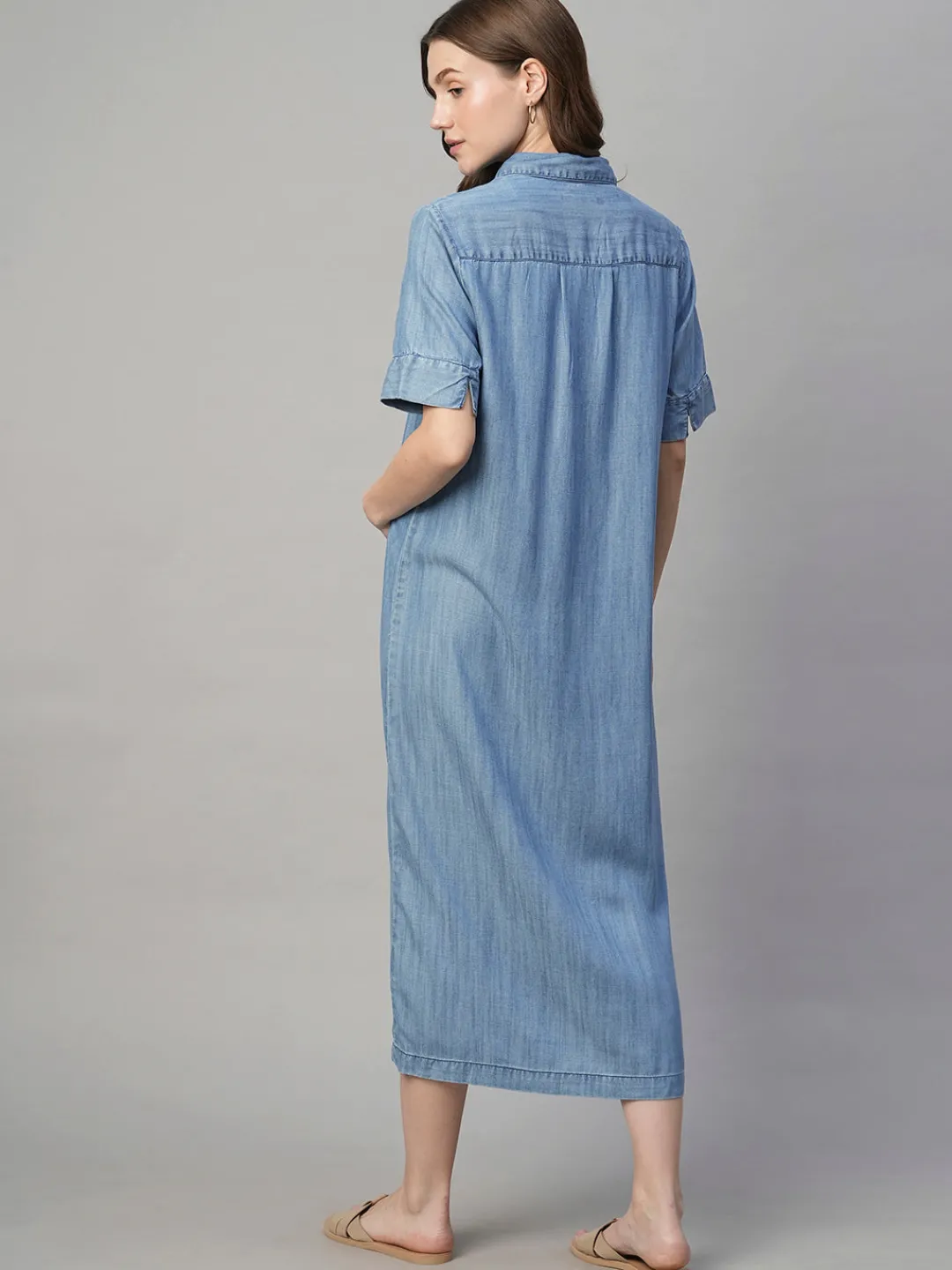 Women Cottonworld Dresses^Women's Tencel Regular Fit Dress