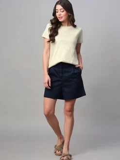 Women Cottonworld Round Neck | Regular Fit^Women's 100% Cotton Regular Fit Tshirt
