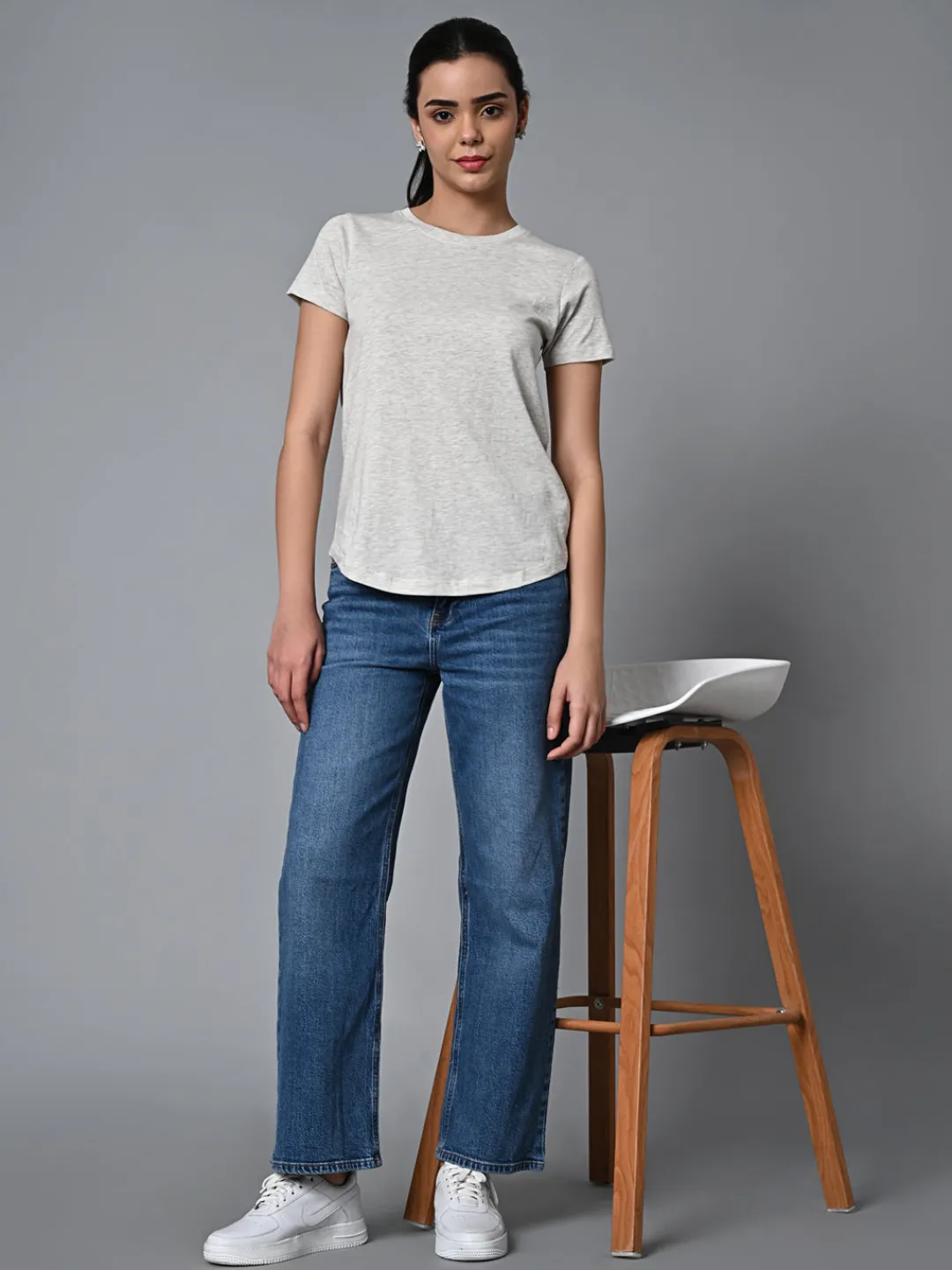 Women Cottonworld Round Neck | Regular Fit^Women's Cotton Regular Fit Tshirt