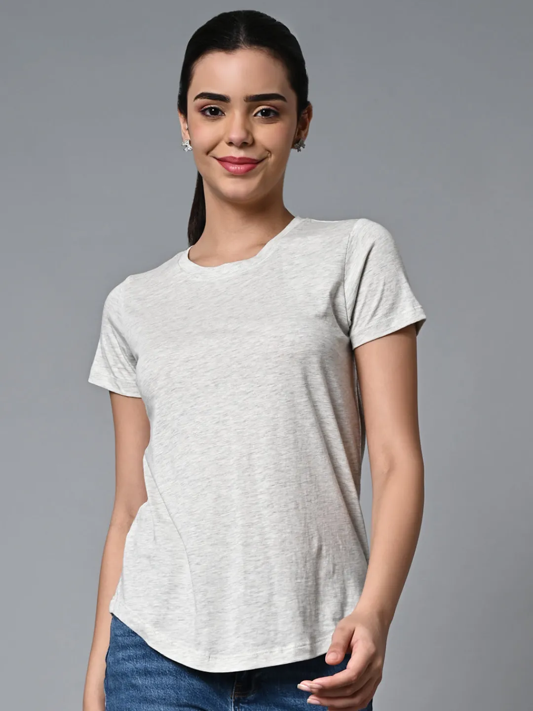 Women Cottonworld Round Neck | Regular Fit^Women's Cotton Regular Fit Tshirt