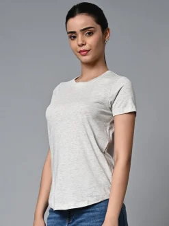 Women Cottonworld Round Neck | Regular Fit^Women's Cotton Regular Fit Tshirt