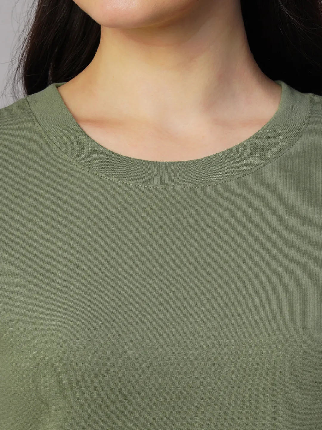 Women Cottonworld Round Neck | Regular Fit^Women's 100% Cotton Regular Fit Tshirt