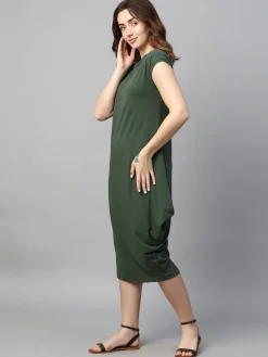 Women Cottonworld Dresses^Women's Cotton Bamboo Elastane Regular Fit Kdress