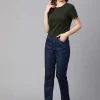 Women Cottonworld Round Neck | Regular Fit^Women's Cotton Elastane Regular Fit Tshirt