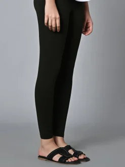 Women Cottonworld Leggings^Women's Cotton Elastane Slim Fit Knit Tights