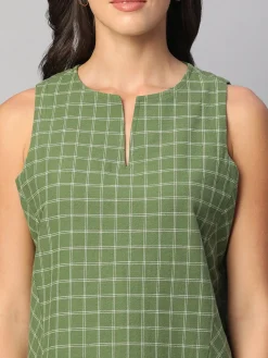 Women Cottonworld Dresses | Dresses^Women's Cotton Linen Regular Fit Dress