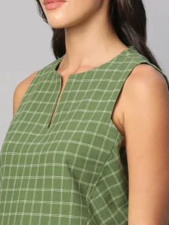 Women Cottonworld Dresses | Dresses^Women's Cotton Linen Regular Fit Dress