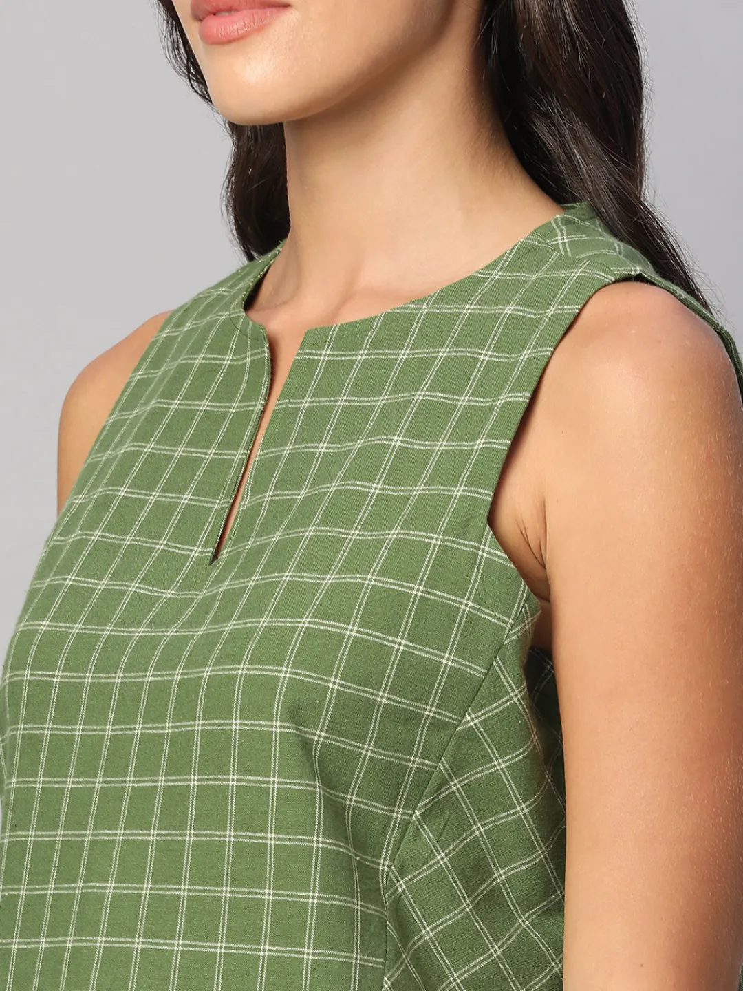 Women Cottonworld Dresses | Dresses^Women's Cotton Linen Regular Fit Dress