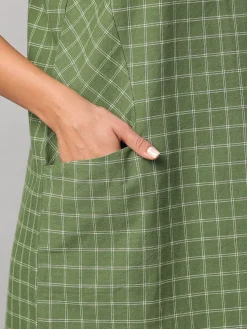 Women Cottonworld Dresses | Dresses^Women's Cotton Linen Regular Fit Dress