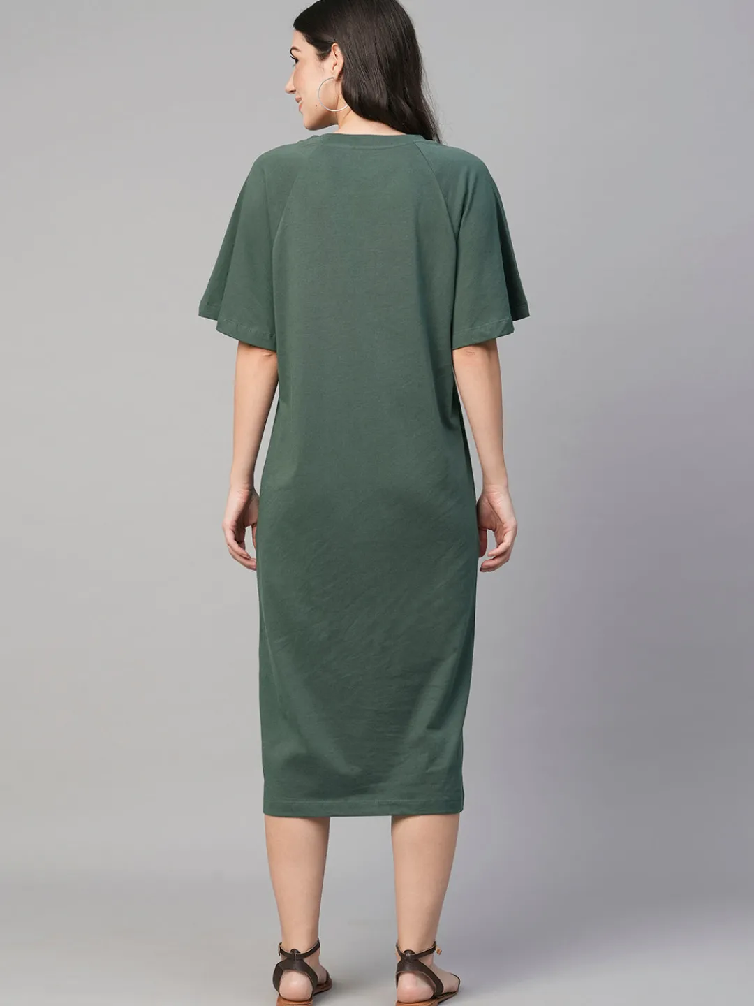 Women Cottonworld Dresses^Women's Cotton Loose Fit Knit Dress