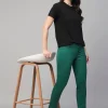 Women Cottonworld Trousers^Women's Cotton Lycra Regular Fit Pant