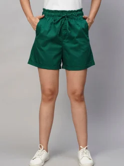 Women Cottonworld Shorts^Women's Cotton Lycra Regular Fit Shorts