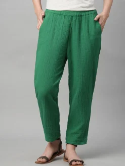 Women Cottonworld Trousers | Womens Co-Ord Sets^Women's Cotton Regular Fit Pant