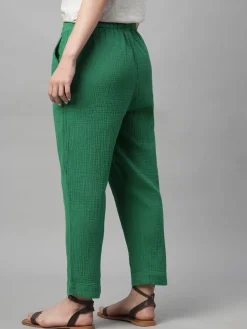 Women Cottonworld Trousers | Womens Co-Ord Sets^Women's Cotton Regular Fit Pant