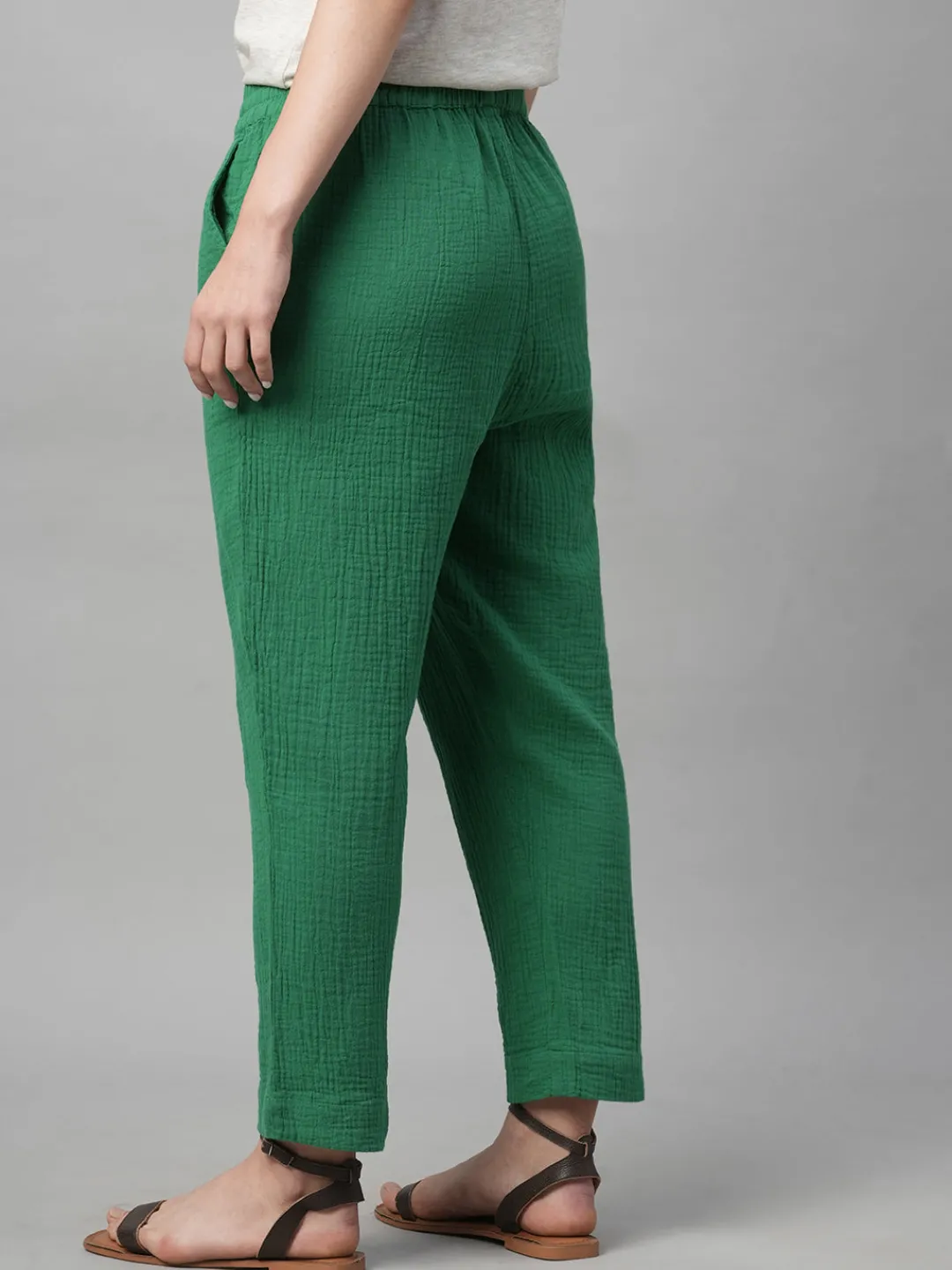 Women Cottonworld Trousers | Womens Co-Ord Sets^Women's Cotton Regular Fit Pant