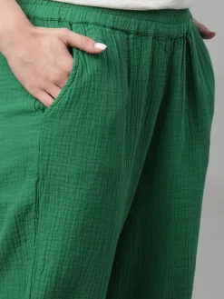 Women Cottonworld Trousers | Womens Co-Ord Sets^Women's Cotton Regular Fit Pant