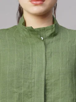 Women Cottonworld Tops & Shirts | Tops & Shirts^Women's Linen Boxy Fit Blouse