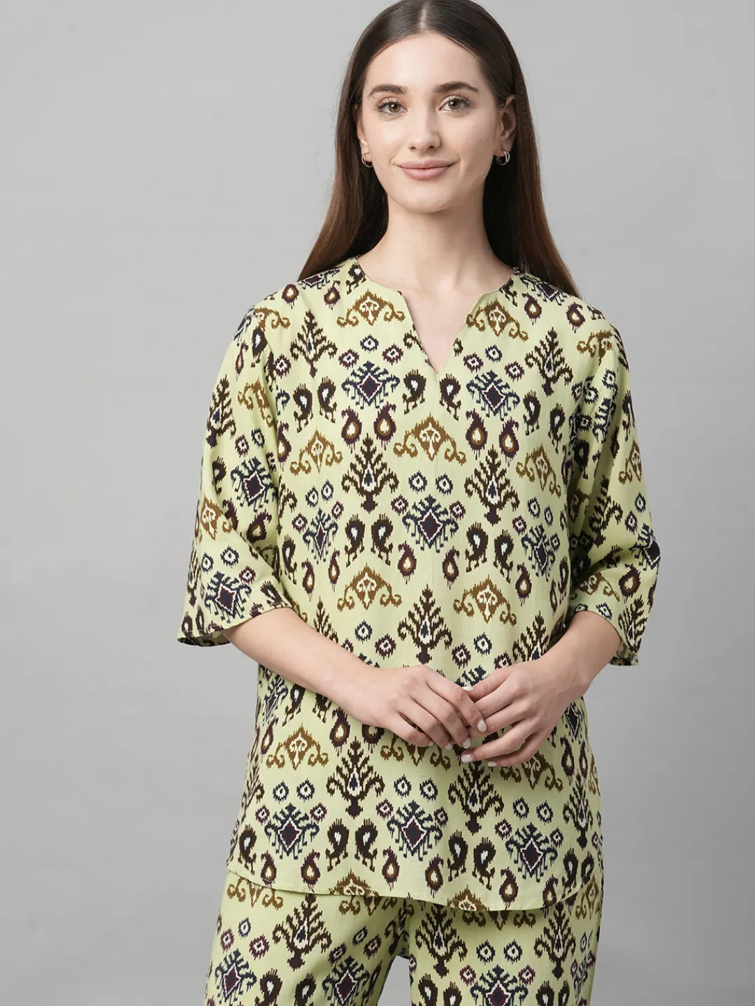 Women Cottonworld Loungewear^Women's Viscose Regular Fit Pyjama Suit