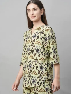Women Cottonworld Loungewear^Women's Viscose Regular Fit Pyjama Suit