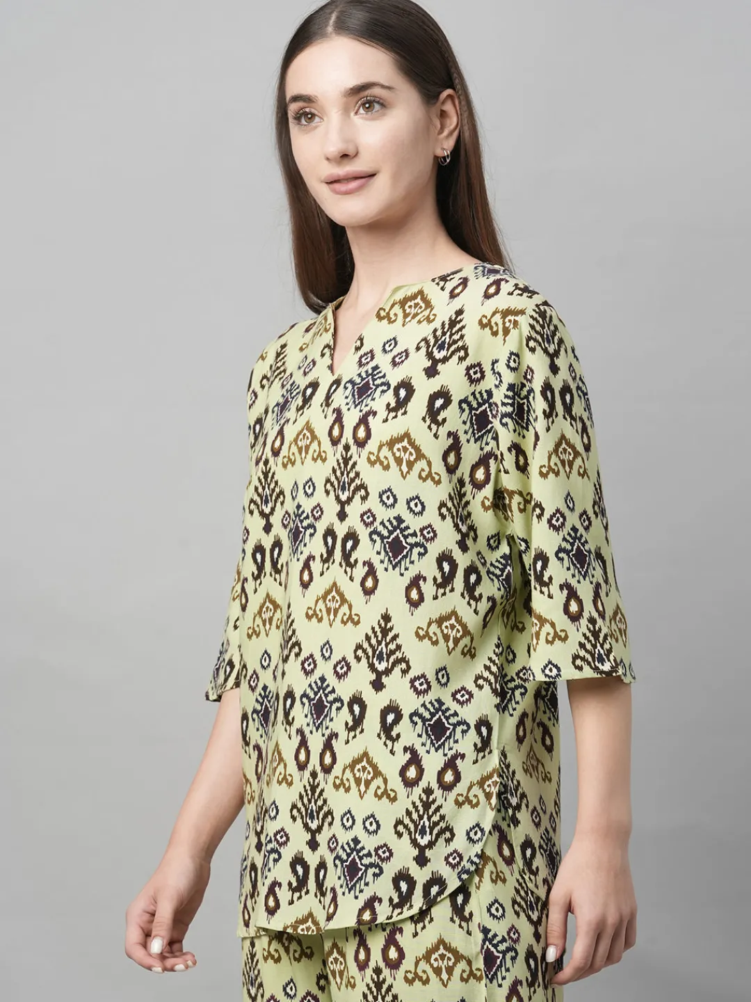 Women Cottonworld Loungewear^Women's Viscose Regular Fit Pyjama Suit