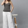 Women Cottonworld Vests^Women's Cotton Bamboo Elastane Slim Fit Vest
