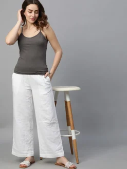 Women Cottonworld Vests^Women's Cotton Bamboo Elastane Slim Fit Vest