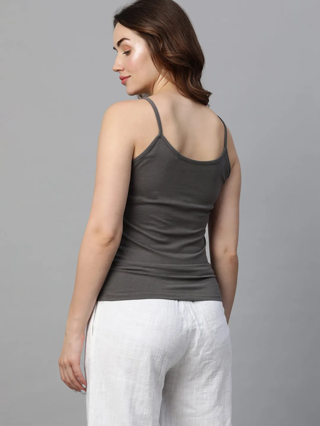 Women Cottonworld Vests^Women's Cotton Bamboo Elastane Slim Fit Vest