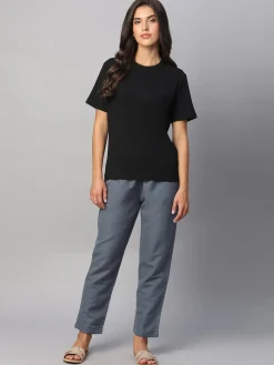 Women Cottonworld Pants | Pants^Women's Linen Cotton Regular Fit Pant