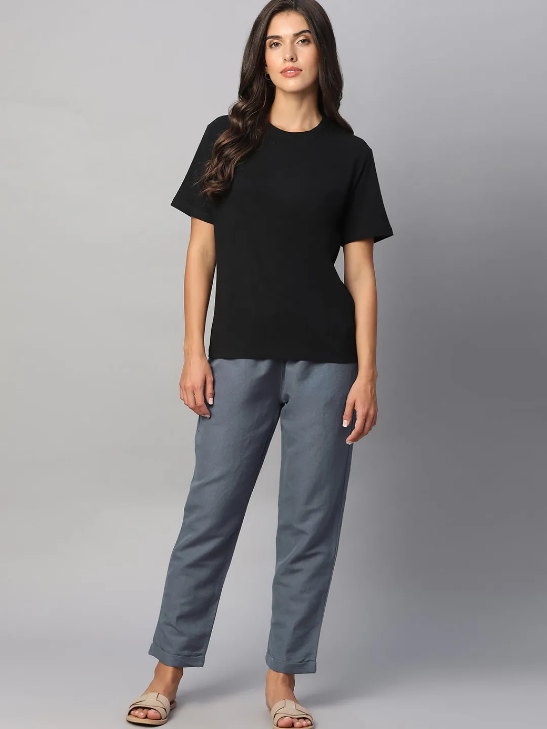 Women Cottonworld Pants | Pants^Women's Linen Cotton Regular Fit Pant